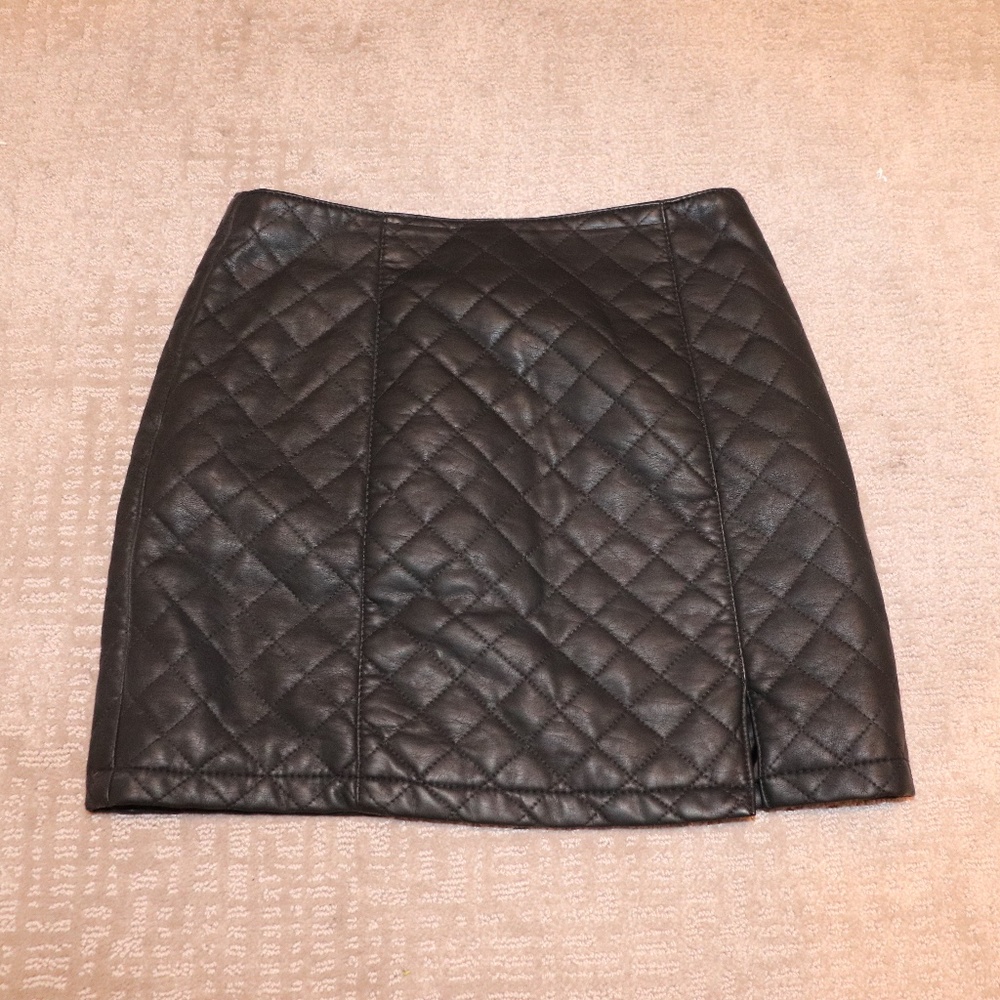 Black Leather Skirt